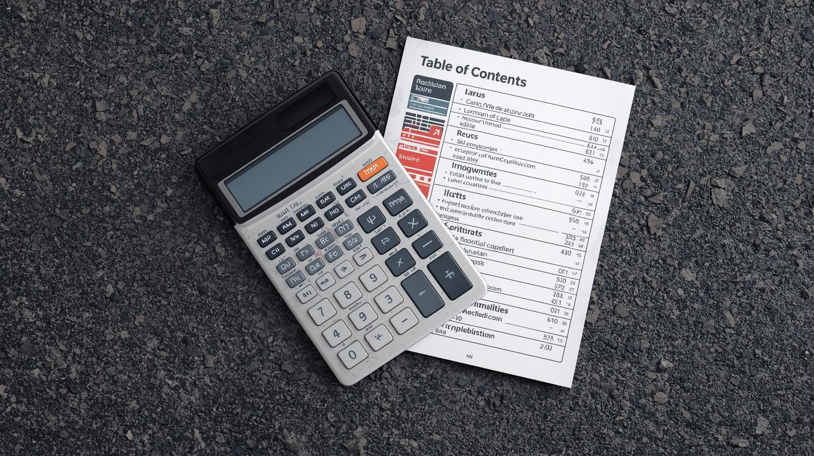 Asphalt Cost Calculator